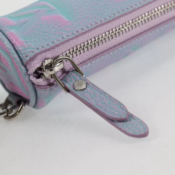 LOUIS VUITTON Monogram Empreinte Micro Papillon Pouch Lila - Picture 6 of 16